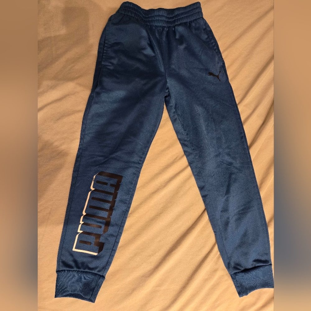 PUMA Blue Kids Athletic Jogger Pants